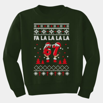 Fa La La La La 6-7 - Youth Heavy Blend Crewneck Sweatshirt Thumbnail