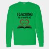 Heavy Cotton 100% Cotton Long Sleeve T Shirt Thumbnail