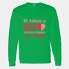 Heavy Cotton 100% Cotton Long Sleeve T Shirt Thumbnail