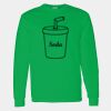 Heavy Cotton 100% Cotton Long Sleeve T Shirt Thumbnail