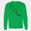 Heavy Cotton 100% Cotton Long Sleeve T Shirt Thumbnail