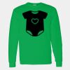 Heavy Cotton 100% Cotton Long Sleeve T Shirt Thumbnail