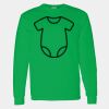 Heavy Cotton 100% Cotton Long Sleeve T Shirt Thumbnail