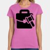 Ladies Heavy Cotton 100% Cotton T Shirt Thumbnail
