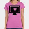 Ladies Heavy Cotton 100% Cotton T Shirt Thumbnail