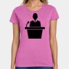 Ladies Heavy Cotton 100% Cotton T Shirt Thumbnail