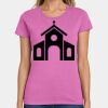 Ladies Heavy Cotton 100% Cotton T Shirt Thumbnail