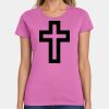 Ladies Heavy Cotton 100% Cotton T Shirt Thumbnail