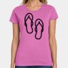Ladies Heavy Cotton 100% Cotton T Shirt Thumbnail