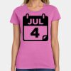 Ladies Heavy Cotton 100% Cotton T Shirt Thumbnail